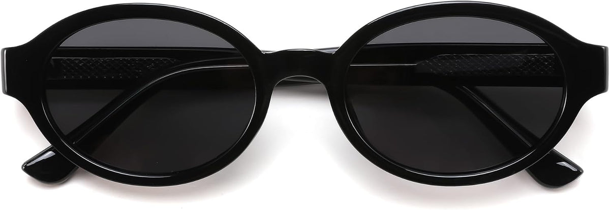 ÉÌƷͼƬ 15 | B0H1WBQD3Y | FEISEDY Retro Oval Y2K Polarized Sunglasses for Women Men B0442