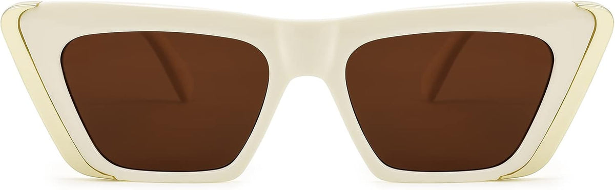 ÉÌƷͼƬ 16 | B0BFJ162P8 | FEISEDY Retro Sunglasses for Women Men Vintage Cat Eye Fashion Metal Square 70s Frame Classic UV Protection Sun Glasses B2966