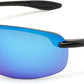 Blue / 65 Millimeters | B0FY1FP71C | FEISEDY Sports Sunglasses for Men Women TR90 Rimless Frame for Running Fishing Driving B0349