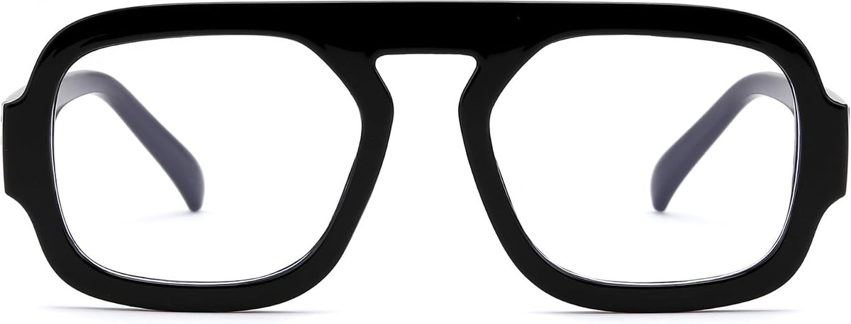 Black / 54 Millimeters | B0F26B3L2C | FEISEDY Fashion Aviator Blue Light Blocking Glasses for Woman Men B0285