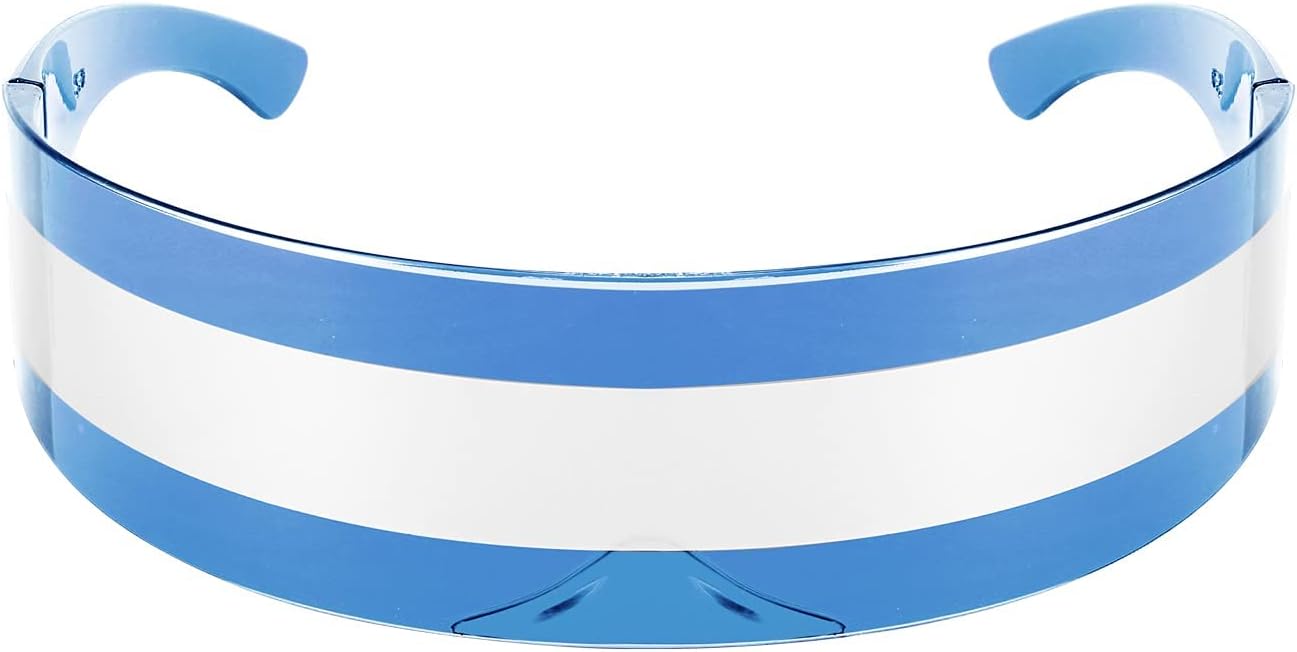 商品图片 34 | B08THY8CBQ | FEISEDY 80s Futuristic Cyclops Cyber Visor Sunglasses Men Women Punk Style Cosplay B2740