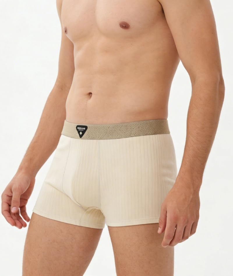 商品图片 2 | B0FV7BP1XT | Mens Underwear Cotton Boxer Shorts - Breathable Soft Comfortable Boxers for Men with Striped Texture