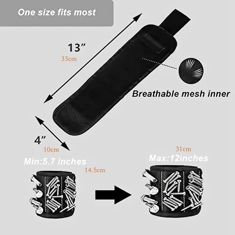 商品图片 4 | B0F4W99W69 | Magnetic Wristband for Holding Screws, Nails and Drill Bits for Dad, Husband, Grandpa, Handyman