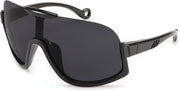 Black Frame Gray Lenses / 60 Millimeters | B0CQWXY24R | FEISEDY Sunglasses Men Women Oversized Fashion Sports Baseball Fishing Skiing Running Golf Adults Teens Half Frame B0012