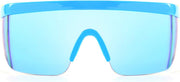 ÉÌƷͼƬ 65 | B096SD9GGG | FEISEDY Oversized Mirror Shield Sport 80s Sunglasses Ski Goggles Flat Top One Piece Futuristic Visor Women Men B2522