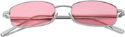 ÉÌƷͼƬ 15 | B079L1KYF3 | FEISEDY Vintage Small Rectangle Sunglasses Women Men Retro Trendy Square Metal Frame Sun Glasses B2295