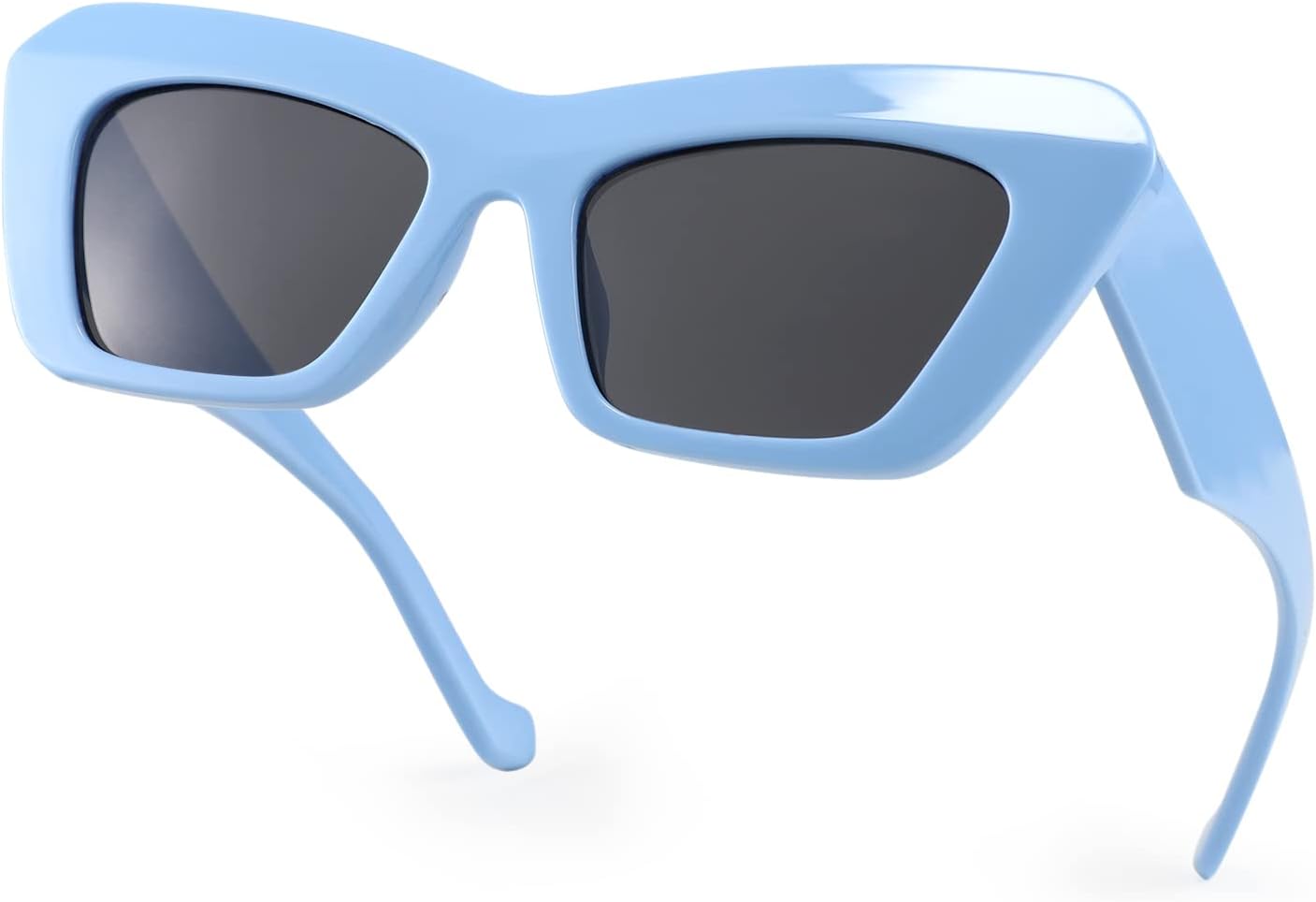 商品图片 37 | B09TFBWQ5G | FEISEDY Retro Square Cat Eye Sunglasses Jelly Colored Women Men 90s B2902