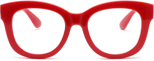 Red / 50 Millimeters | B0DSP9ZRGV | FEISEDY Retro Blue Light Glasses for Women Men, Thick Square Glasses Blue Light Blocking, Anti Glare Digital &Eyestrain B0278
