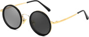Golden / 46 Millimeters | B0GG965135 | FEISEDY Adjustable Polarized Round Sunglasses B0379