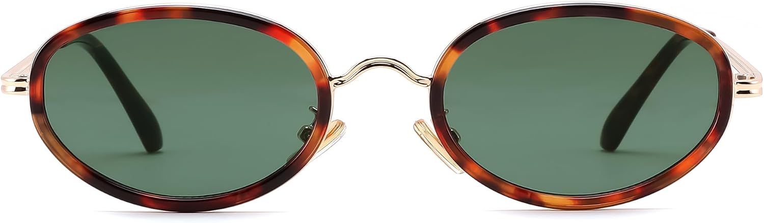 商品图片 18 | B0H2XM1HNJ | FEISEDY 90s Retro Oval Cat Eye Sunglasses UV400 Small Face B0450