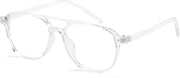 Transparent / 50 Millimeters | B0CY2BYJXK | FEISEDY Blue Light Blocking Glasses Women Men Square Computer Lightweight Pilot Glasses Anti Eyestrain & UV Glare B0141
