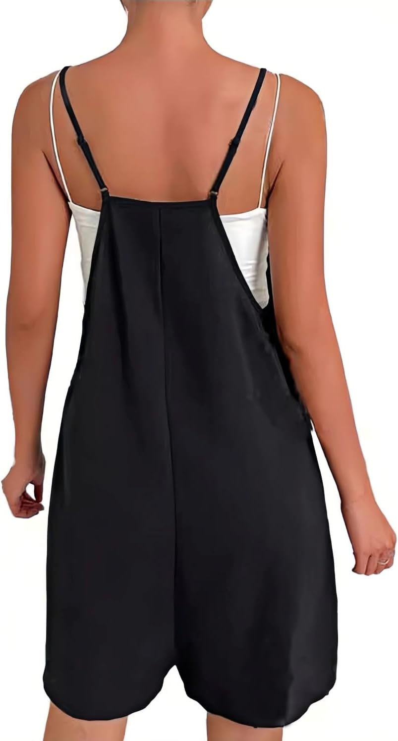 商品图片 4 | B0GR524BVX | Summer Rompers for Women Sleeveless Jumpsuit Shorts with Pockets Casual Sporty Short Overalls, Womens Rompers Short Jumpsuits