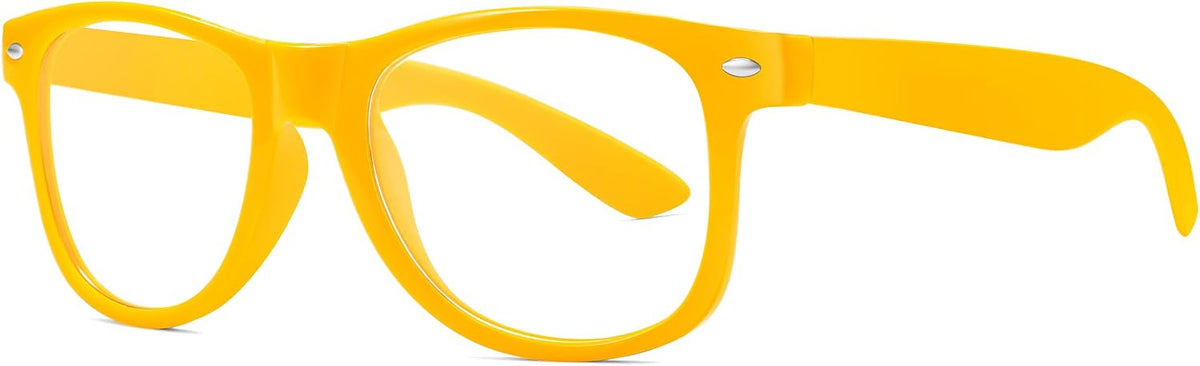 商品图片 3 | B0DSPKNSFY | FEISEDY Classic Square Eyewear Frame Clear Lens Retro Nerd Fake Glasses for Men Women Cosplay Costume Eyeglasses B0276