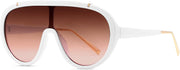 White / 65 Millimeters | B085QDMNVB | FEISEDY Retro Oversized Sunglasses Women Men One Piece Frame B2580