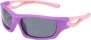 Purple-light Pink / 54 Millimeters | B07JM3ZNYZ | FEISEDY Kids Polarized Sport Sunglasses Rubber Frame Boys Girls 3 to 12 Age Children Gift B2453