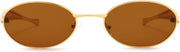 ÉÌƷͼƬ 7 | B0FH4FH8VH | FEISEDY Retro Oval Sunglasses Women Men - Gold Metal Chunky Frame, UV400 for Driving & Daily Wear B0312