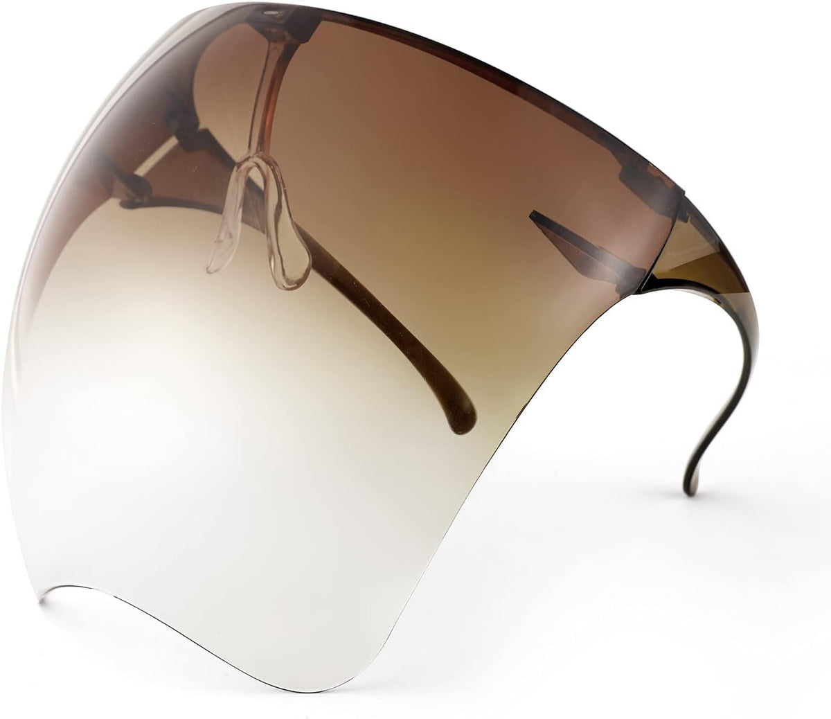 006 Gradient Brown / 160 Millimeters | B097Y4B1GL | FEISEDY Full Face Shield Sunglasses – Anti-Fog UV400 Mirror Visor