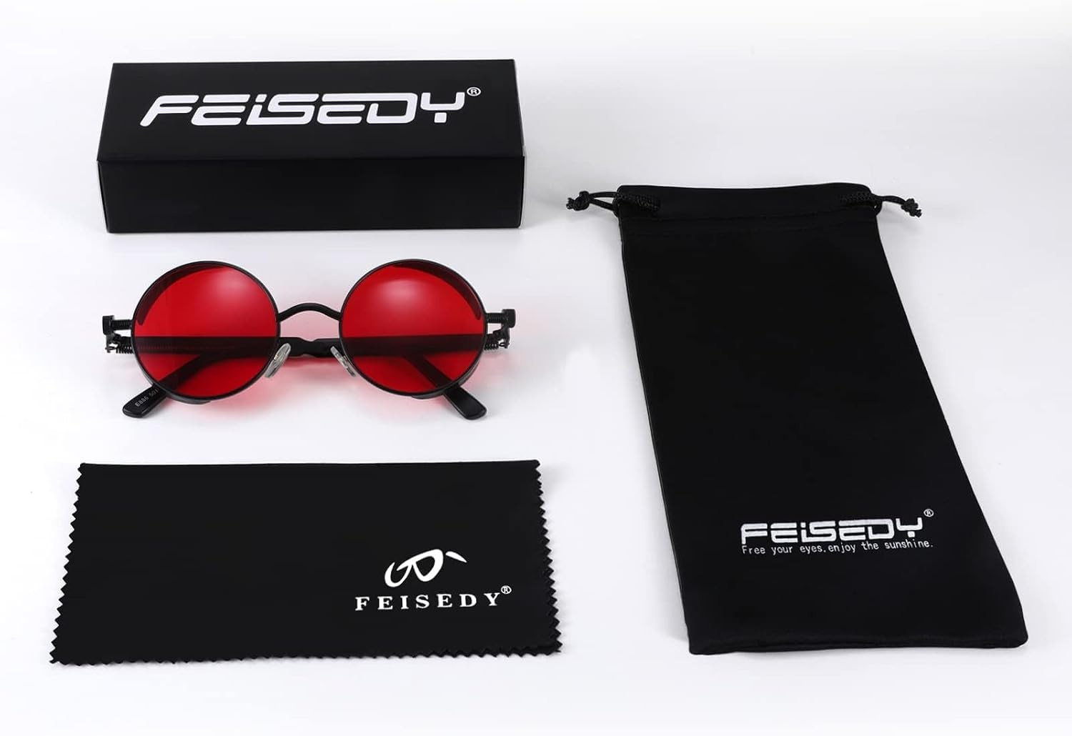 商品图片 42 | B06XY36GDW | FEISEDY Retro Gothic Steampunk Sunglasses For Men Women