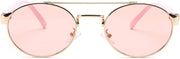 ÉÌƷͼƬ 13 | B0DRYKH1MV | FEISEDY Classic Trendy Oval Sunglasses Women Men Cute Small Shade Metal Frame Sunnies B0264
