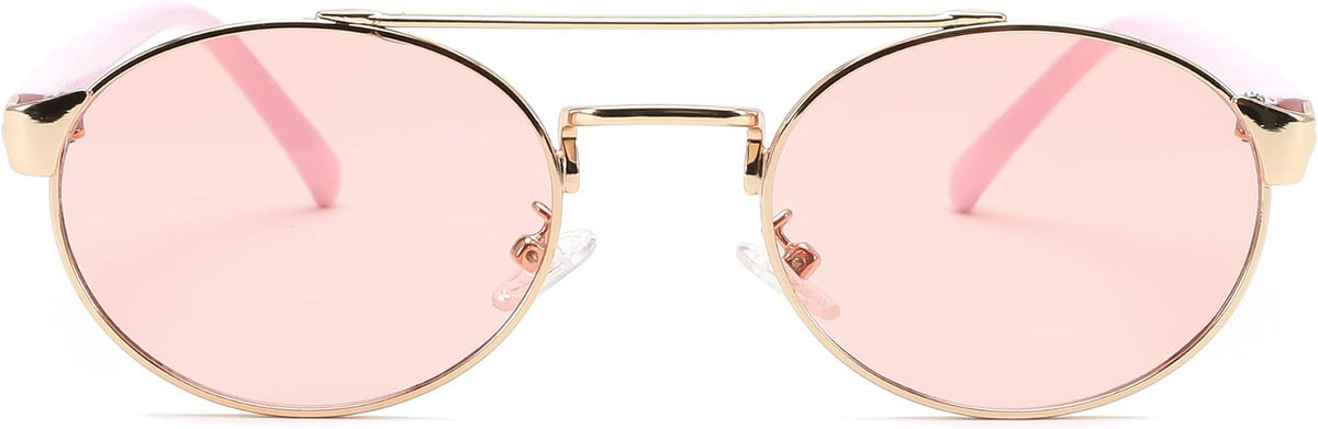 ÉÌƷͼƬ 13 | B0DRYKH1MV | FEISEDY Classic Trendy Oval Sunglasses Women Men Cute Small Shade Metal Frame Sunnies B0264