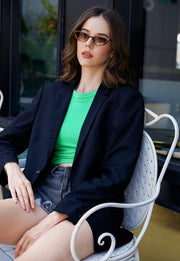 ÉÌƷͼƬ 25 | B09P86RSS8 | FEISEDY Fashion Small Cat Eye Sunglasses for Women Retro Trendy Cool Sun Glasses B2864