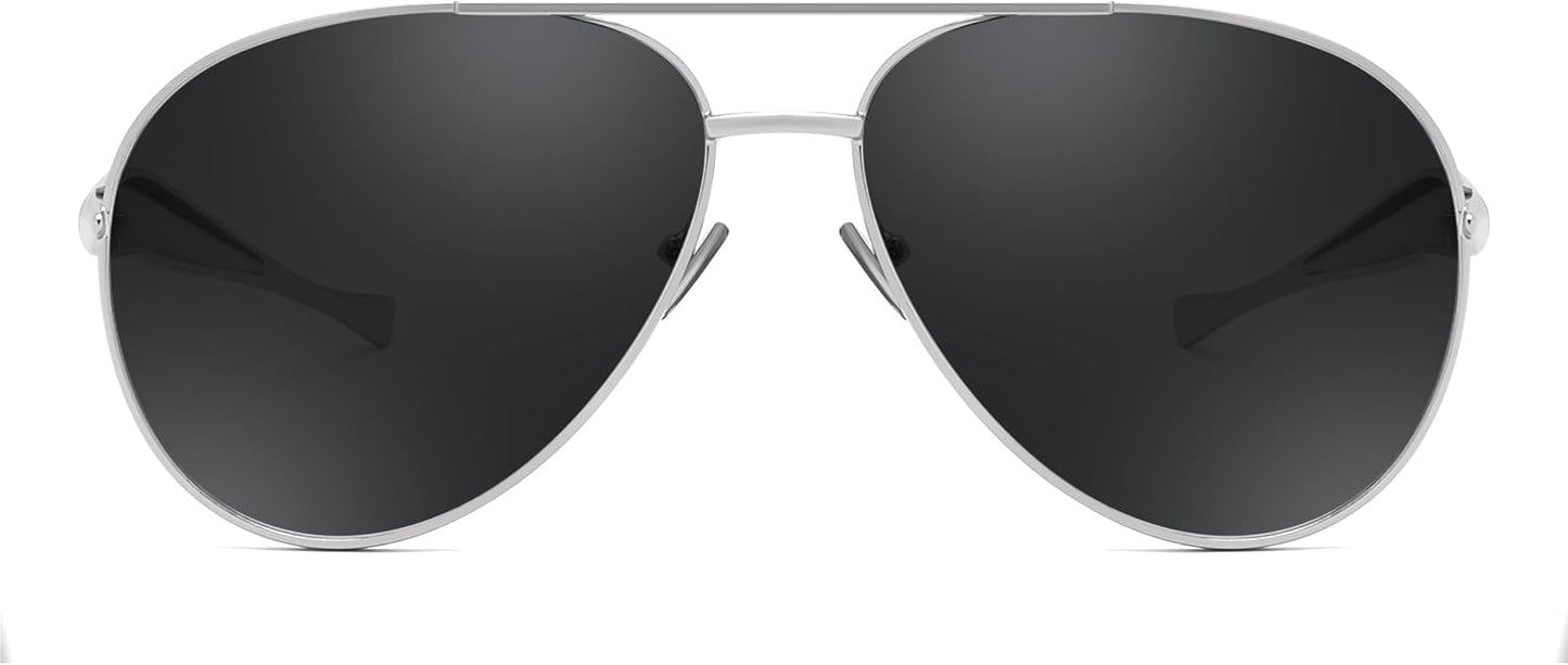 商品图片 25 | B0FKML2SSC | FEISEDY Oversized Aviator Sunglasses Women Men - Retro Gold Metal Chunky Frame, UV400 for Driving & Daily Wear B0311