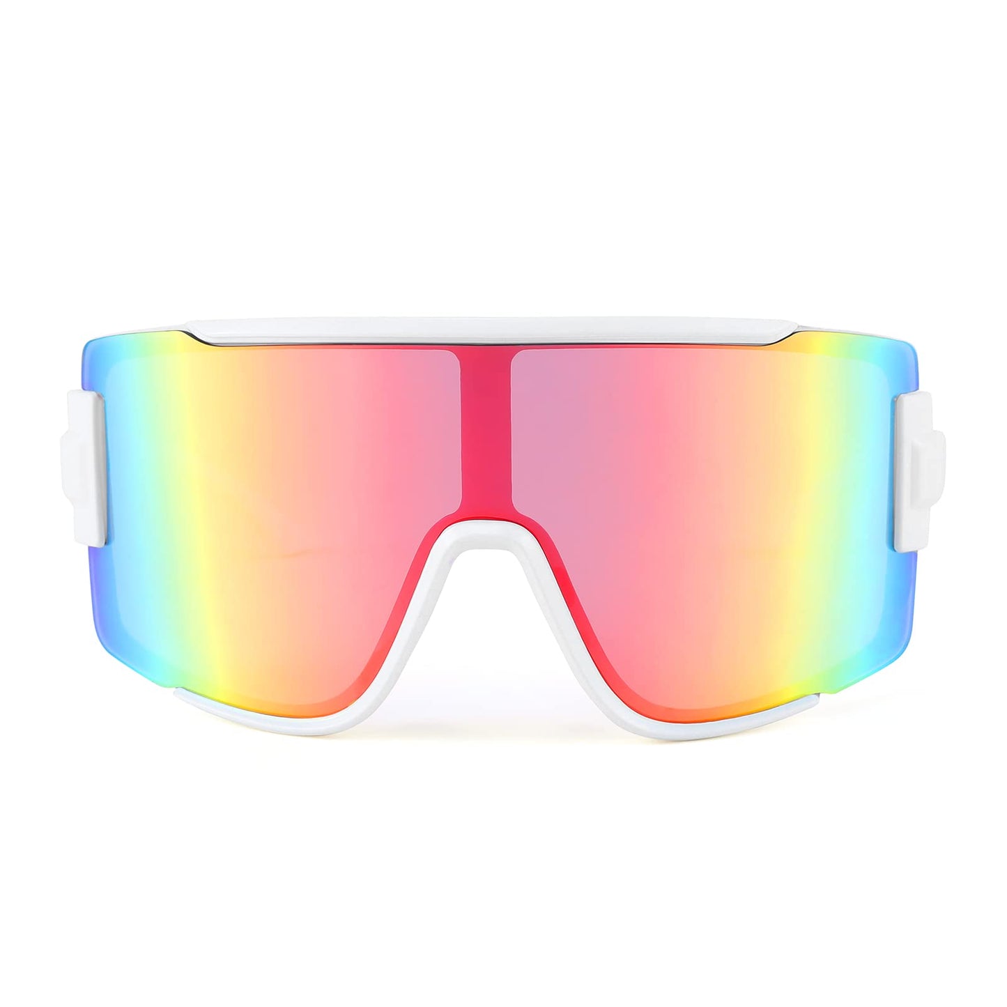 FEISEDY Men Women Sunglasses, 80s Sport Cycling Baseball Glasses for Youth Teens Running Softball B4057