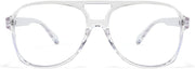 ÉÌƷͼƬ 29 | B09WZY6VWN | FEISEDY 70s Aviator Glasses Frame Blue Light Blocking Glasses Oversized Square Computer Glasses Women Men B2888