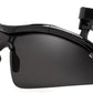 Black / Large | B0FZTGZ433 | FEISEDY Polarized Clip On Sunglasses,Clip Cap Sports Sunglasses,UV400 Sunglasses for Mens Womens Fishing Cycling Hiking B0356