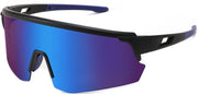 Black Frame & Blue Mirror Lens / 70 Millimeters | B0CSDC9QG9 | FEISEDY Cycling Sunglasses for Men Women, Sports Glasses for Youth Running Baseball Shades UV400 Protection B0108