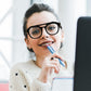 商品图片 17 | B0CJMDW1B6 | FEISEDY 70s Aviator Blue Light Blocking Glasses Square Pilot Frame Anti Glare Computer Glasses Women Men B0052