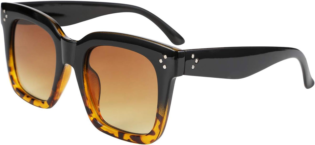 Black-leopard / 51 Millimeters | B07Q2Y4KPC | FEISEDY Vintage Butterfly Sunglasses Designer Luxury Sun Glasses B2486