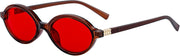 ÉÌƷͼƬ 6 | B0GRTTF33N | FEISEDY Oval Blue Light Glasses for Women Men, Red Lens Anti-Blue Light, Fashion Computer Gaming Eyeglasses B0415
