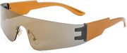 ÉÌƷͼƬ 48 | B0B1V45SXC | FEISEDY Y2K Futuristic Sunglasses Women Men Rimless One Piece Miorred B2927