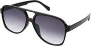 Black / 60 Millimeters | B092MCNX2Z | FEISEDY Vintage Retro 70s Plastic Aviator Sunglasses Women Men Classic Large Squared Frame B2751