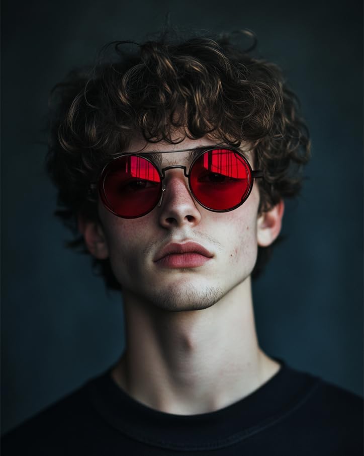 商品图片 10 | B0BD4MSMZQ | FEISEDY Aviator Sunglasses for Men Women Steampunk Round Metal Frame B2351