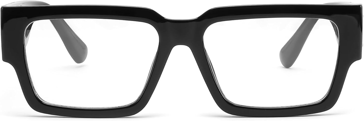 商品图片 9 | B0GQZ4LZK8 | FEISEDY Retro Trendy Rectangle Blue Light Glasses for Women Men B0365