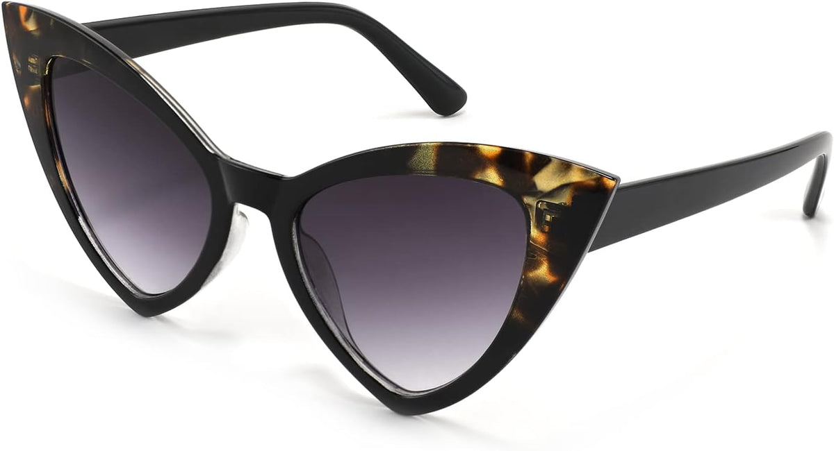 ÉÌƷͼƬ 2 | B09SPTCVBR | FEISEDY Retro Cat Eye Sunglasses for Women Fashion Vintage Cateye Sun Glasses B2235
