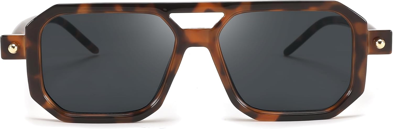 商品图片 86 | B09YTJ4FQZ | FEISEDY Vintage Square 70s Flat Aviator Sunglasses Women Men Classic Retro Stylish Frame UV400 Sunglasses B2622