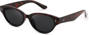 Tortoise / 54 Millimeters | B0GVNKGCK5 | FEISEDY Retro Oval Cat Eye Sunglasses for Women UV400 Protection B0419
