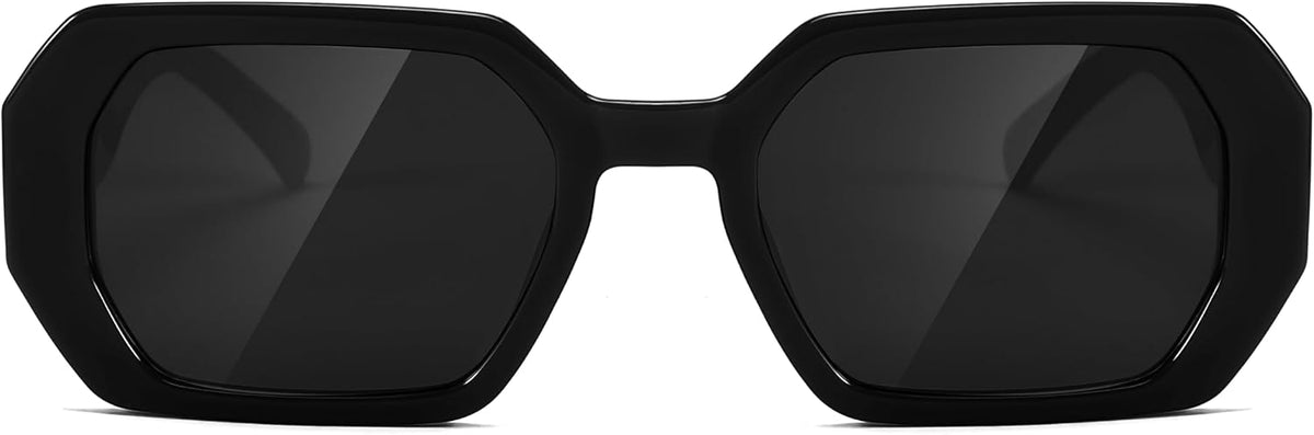 ÉÌƷͼƬ 6 | B0CNPQGQRW | FEISEDY Retro Rectangle Sunglasses for Women Men Classic Square Rhinestone Frame Sun Glasses Polygon Designer UV400 B0047