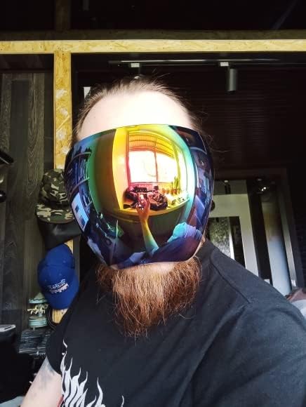 商品图片 34 | B097Y3FQJJ | FEISEDY Full Face Shield Sunglasses – Anti-Fog UV400 Mirror Visor