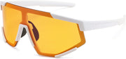 White Frame-night Vision Lens / Large | B0DFMH1BW4 | FEISEDY Photochromic Sports Sunglasses for Men Women Night Vision Cycling Driving Running Glasses B0233