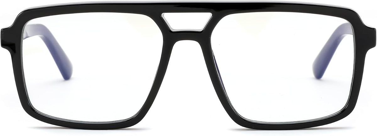 ÉÌƷͼƬ 9 | B0D9NJ18RZ | FEISEDY Retro Aviator Square Blue Light Glasses for Men Women B0209