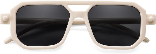 Non Polarized-quiet Beige / 47 Millimeters | B0DB1CTSZT | FEISEDY Toddler Aviator Polarized Sunglasses Flexible Frame Cute Baby Boys Girls Age 0-6 Rubber Outdoor B2789