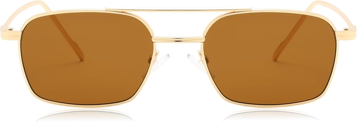 ÉÌƷͼƬ 9 | B09GKB6G1G | FEISEDY Fashion Square Aviator Sunglasses Women Men Trendy Retro Metal Frame Sun Glasses Candy Color Lens B1036