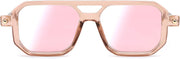 ÉÌƷͼƬ 64 | B09YTJ4FQZ | FEISEDY Vintage Square 70s Flat Aviator Sunglasses Women Men Classic Retro Stylish Frame UV400 Sunglasses B2622