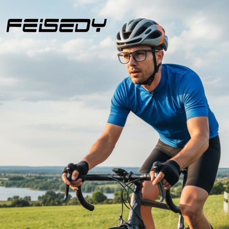 商品图片 3 | B0DGQ43JYV | FEISEDY TR90 Sports Lightweight Blue Light Glasses for Men B0232