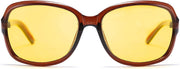 ÉÌƷͼƬ 46 | B081YY5RM3 | FEISEDY Classic Womens Night Glasses Driving Anti Glare Wrap Around Yellow Sunglasses B2548