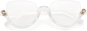 ÉÌƷͼƬ 9 | B0CJFLY9C9 | FEISEDY Reading Glasses for Women Fashion Half Frame Cat Eye Glasses Anti Glare Eyeglasses B0067